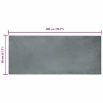 vidaXL Tapis en Fourrure Synthétique de Lapin Anthracite 80 x 200 cm