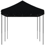 vidaXL Tente de réception pliable escamotable noir 580x292x315 cm