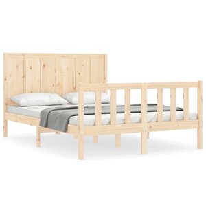 vidaXL Cadre de lit sans matelas 120x200 cm bois de pin massif