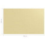 vidaXL Tapis de tente 250x400 cm Beige