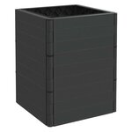 vidaXL Jardinières de jardin 2 Pièces anthracite PP