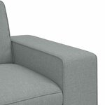 vidaXL Canapé 2 Pièces Gris clair 182 x 80 x 82 cm tissu