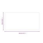 vidaXL Plaque en verre de cheminée Transparent 120 x 60 cm Verre