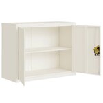 vidaXL Classeur blanc 90x40x70 cm acier