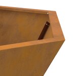 vidaXL Foyer Hexagonal 75x75x28 cm Acier Weathering