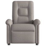 vidaXL Fauteuil inclinable Taupe Tissu