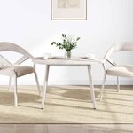 vidaXL Dessus de table blanc 110x55x2 5 cm bois de pin massif ovale