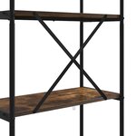 vidaXL Étagère Chêne fumé 80 x 30 x 146 cm Bois d'ingénierie