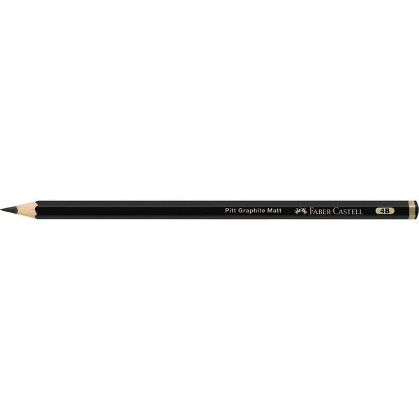 Crayon graphite PITT GRAPHITE Matt  dureté 4B FABER-CASTELL