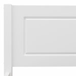 vidaXL Cadre de lit Bois de pin massif Blanc 200x200 cm