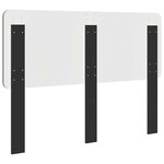 vidaXL Tête de lit Chêne noir 140 cm Bois d'ingénierie