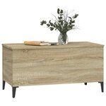 vidaXL Table basse Chêne sonoma 90x44 5x45 cm Bois d'ingénierie