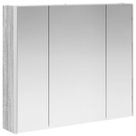 vidaXL Armoire Miroir de Salle de Bain Gris Sonoma 83 5 x 15 5 x 70 cm