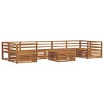 vidaXL Ensemble de canapés d'extérieur 8 pc Naturel