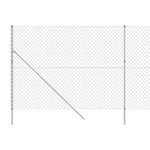 vidaXL Clôture à mailles losangées argenté 1 6x10 m