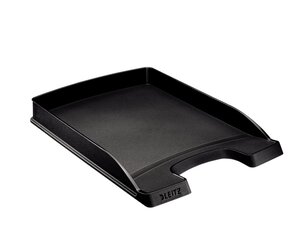 Bac à courrier Plus plat, A4, polystyrène Noir LEITZ