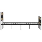vidaXL Cadre de lit en métal sans matelas chêne sonoma 160x200 cm