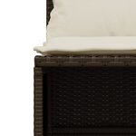 vidaXL Salon de jardin avec coussins 5 Pièces marron résine tressée
