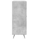 vidaXL Buffet gris béton 69 5x34x90 cm bois d'ingénierie