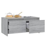 vidaXL Table basse sonoma gris 90x50x41 5 cm bois d'ingénierie