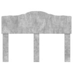 vidaXL Tête de lit Gris béton 135 cm Bois d'ingénierie
