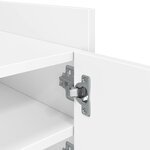 vidaXL Meuble TV blanc 80x35x40 cm bois d’ingénierie