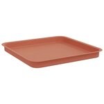 vidaXL Pots de plantes 6 Pièces Rouge brique 43 x 43 x 33 5 cm Plastique