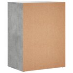 vidaXL Buffets 2 Pièces gris béton 60x39x80 cm bois d'ingénierie