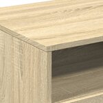 vidaXL Table basse avec lumières LED chêne sonoma 90x49x40 cm