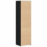 vidaXL Haut Armoire 2 Pièces Chêne noir 50 x 42 5 x 185 cm