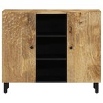 vidaXL Armoire latérale 90x33x75 cm bois massif de manguier