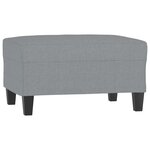 vidaXL Ensemble de canapés 4 Pièces coussins gris clair tissu