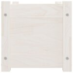 vidaXL Jardinières d'extérieur 2 Pièces Blanc 60x31x31 cm Bois de pin