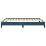 vidaXL Cadre de lit sans matelas bleu foncé 140x200 cm velours