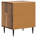 vidaXL Cabinet de chevet 2 pc Bois ancien 43 x 34 5 x 50 cm