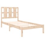 vidaXL Cadre de lit bois massif 75x190 cm petit simple