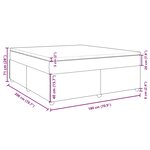 vidaXL Sommier à lattes de lit avec matelas Gris foncé 180x200cm Tissu
