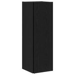 vidaXL Étagères d'angle Chêne noir 33 x 33 x 100 cm Bois d'ingénierie