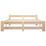 vidaXL Cadre de lit sans matelas bois massif de pin 140x200 cm