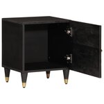 vidaXL Tables de chevet 2 Pièces 40x33x46 cm Bois de manguier solide