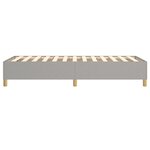 vidaXL Cadre de lit Gris clair 100x200 cm Tissu