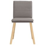 vidaXL Chaises à manger lot de 6 taupe tissu
