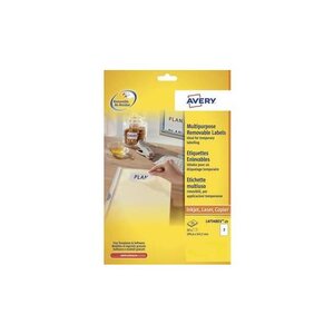 Boîte de 50 étiquettes laser enlevables 199,6 x 142,5 mm l4734rev-25 avery