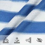 vidaXL Voile d'ombre 4 x 4 x 5 8 m HDPE Triangulaire Bleu et Blanc