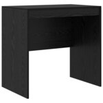 vidaXL Bureau avec rangement 2 Pièces Chêne noir 80 x 50 x 76 cm