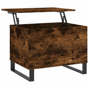 vidaXL Table basse Chêne fumé 60x44 5x45 cm Bois d'ingénierie