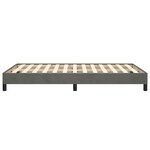 vidaXL Cadre de lit sans matelas gris foncé 120x190 cm velours