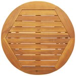 vidaXL Ensemble Bistro 3 Pièces Bois Massif Acacia