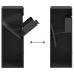 vidaXL Boîte de dépôt de colis Noir 41 x 38 x 103 cm Acier