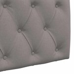 vidaXL Tête de lit suspendue Taupe Tissu